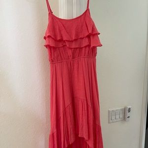 HiLo coral summer dress